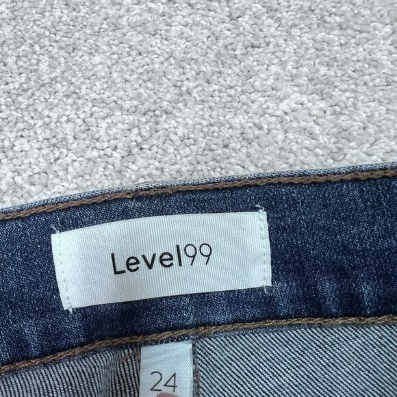 Level99 Shorts Women’s Blue Denim Pockets Size 24 NWT - Picture 9 of 11